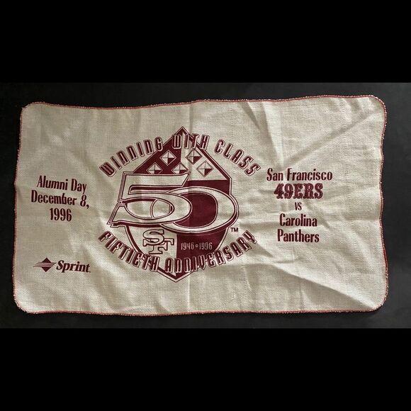Vintage 49ers San Francisco Decorative Cloth - Picture 1 of 6